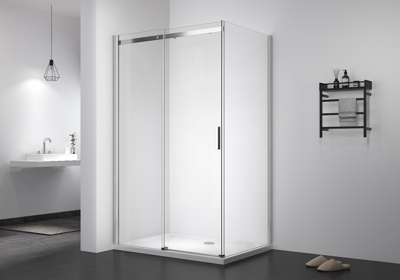 EX-806AC 6/8mm rectangle sliding premium shower enclosure with aluminum track