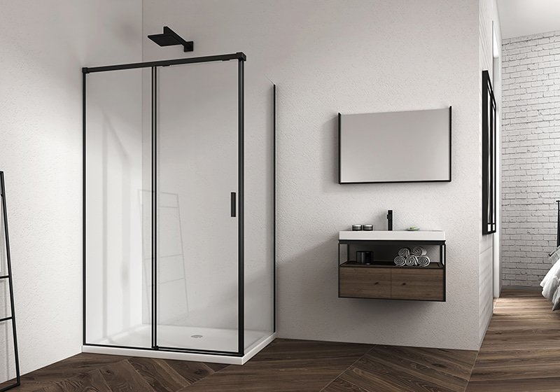 EX-009 6MM Glass Rectangle Sliding Classic Shower Enclosure