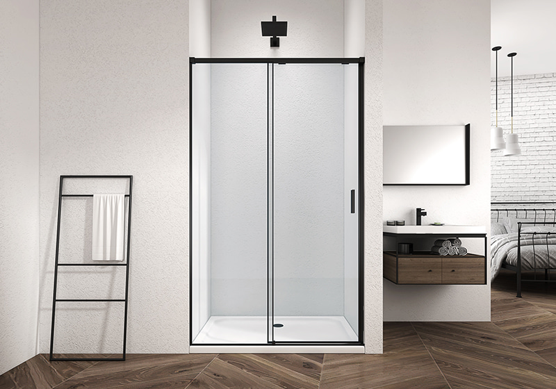 EX-009F 6MM Glass Straight Sliding Classic Shower Enclosure